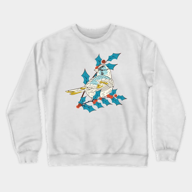 Hiding Bird Crewneck Sweatshirt by SWON Design